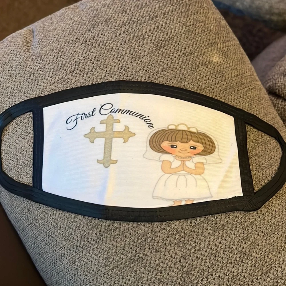 First Communion Face Mask